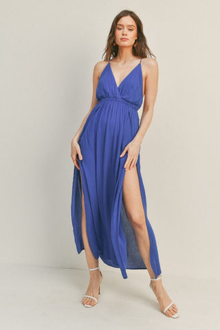 Royal Blue Strappy Maxi Dress