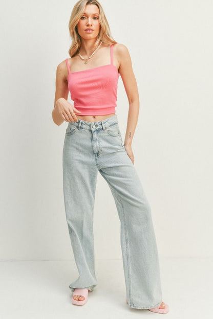 Twist Back Crop Top-Shirts & Tops-Bottoms Up Boutique-Anchorage AK