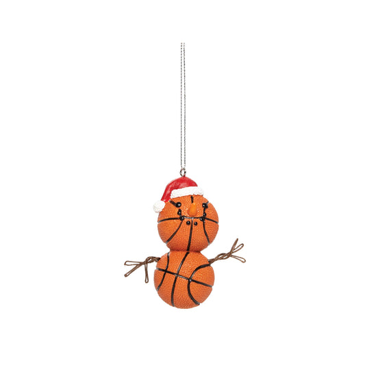 Basketball Snowman Ornament-Home-Bottoms Up Boutique-Anchorage AK