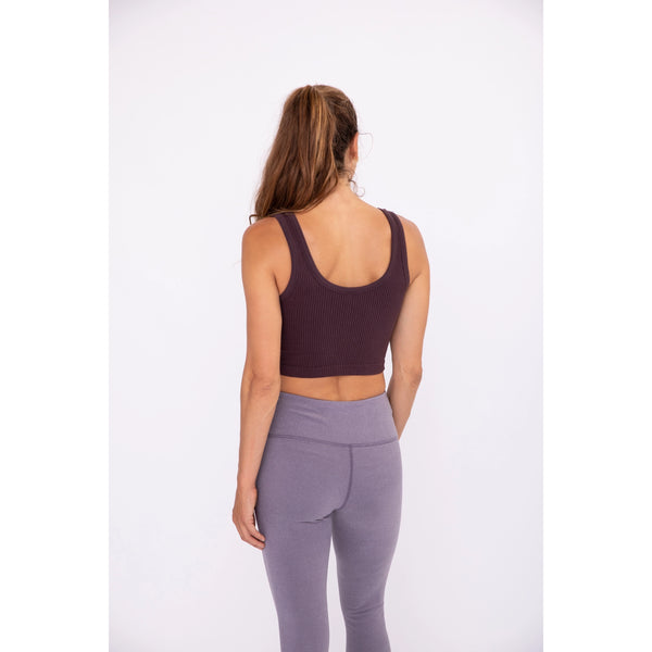 Ribbed Seamless Cropped Tank