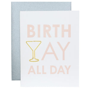 Birth-YAY All Day Paper Clip Card