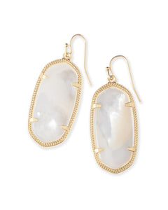 Elle Earring Gold Ivory Mother Of Pearl