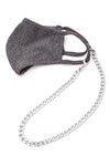 Silver Mask Chain 20"