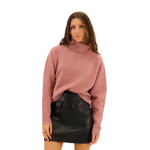 Emilia Mossy Dolman Turtleneck