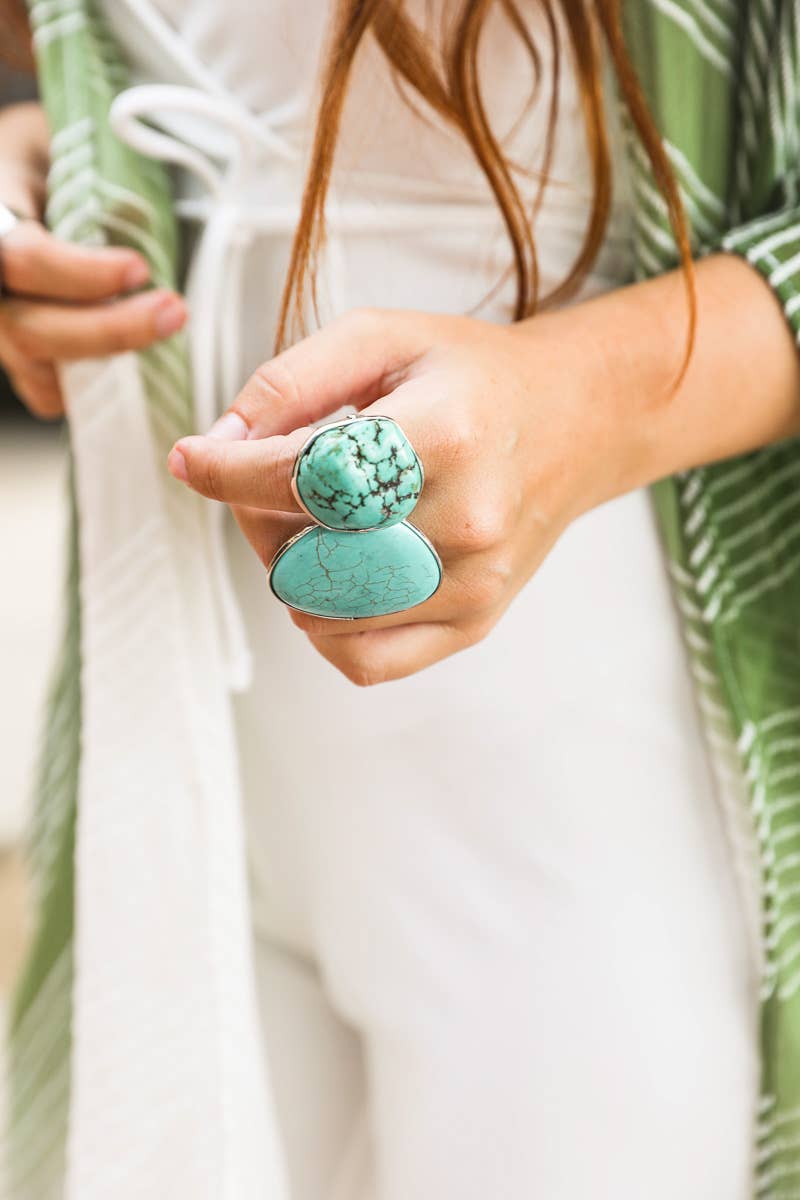 Droplet Turquoise Ring