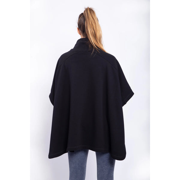 High Neck Cape Pullover