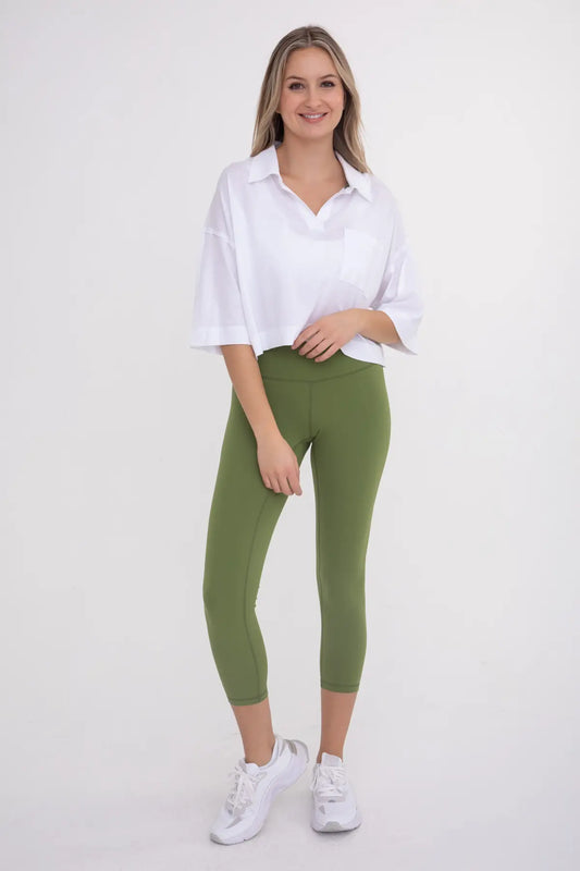 Apple High Waist Leggings-Bottoms-Bottoms Up Boutique-Anchorage AK