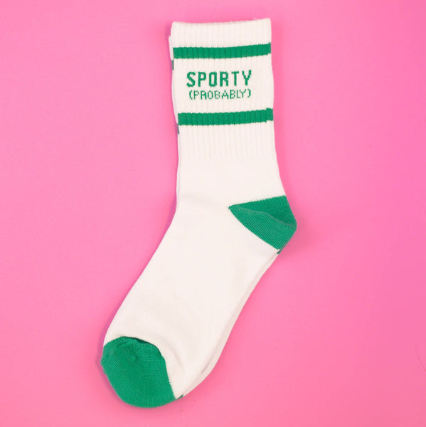 Sporty (Probably) Crew Socks