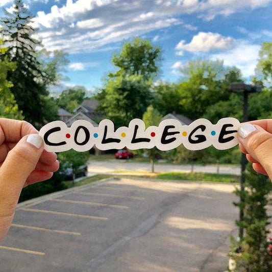 College Sticker-Stickers-Bottoms Up Boutique-Anchorage AK