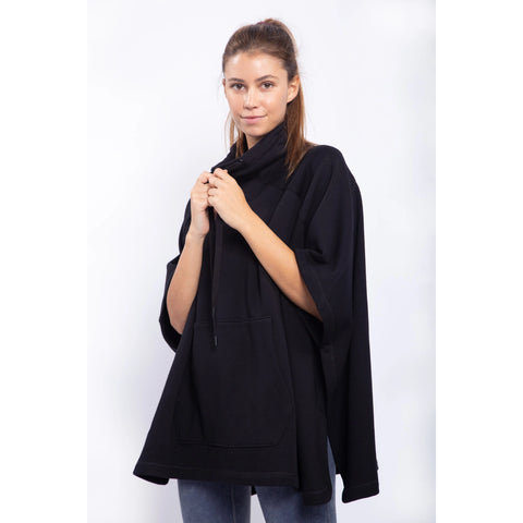 High Neck Cape Pullover