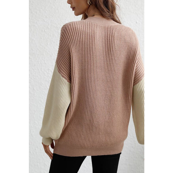 Oversized Pink Pullover Sweater