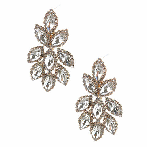 Marquise Chandelier Rhinestone Earrings