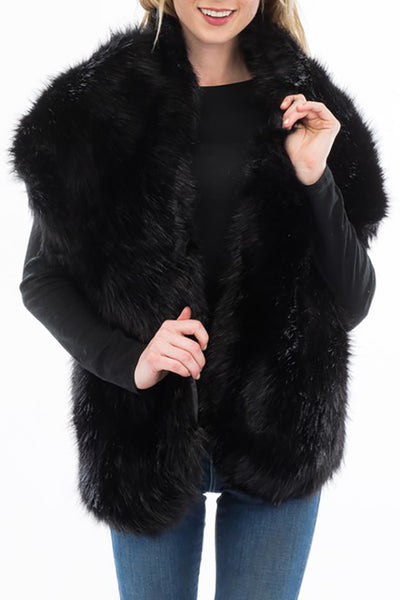Luxury Faux Fur Shrug Shawl