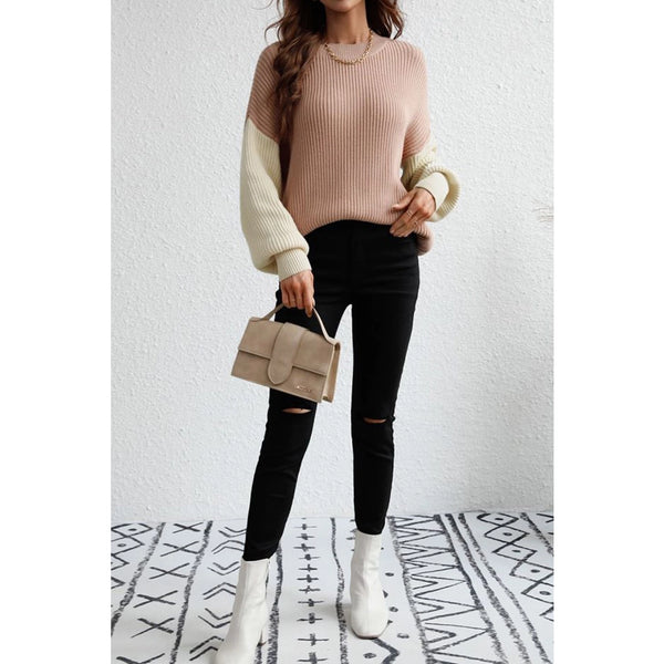 Oversized Pink Pullover Sweater