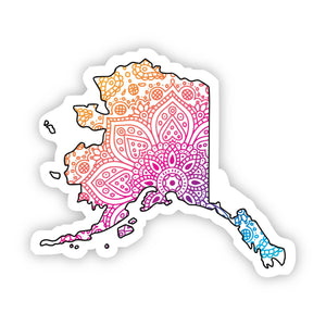 Alaska Mandala Pattern Sticker