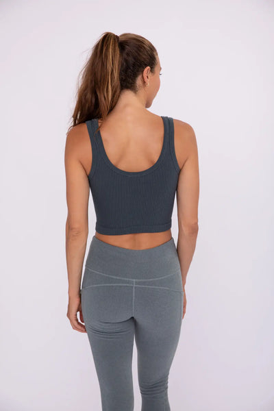 Jungle Ribbed Seamless Cropped Tank Top