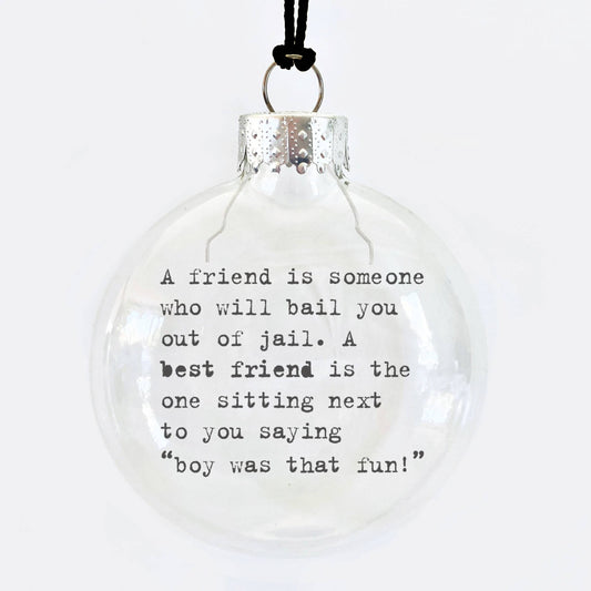 Jail Friendship Glass Holiday Ornament-Home-Bottoms Up Boutique-Anchorage AK