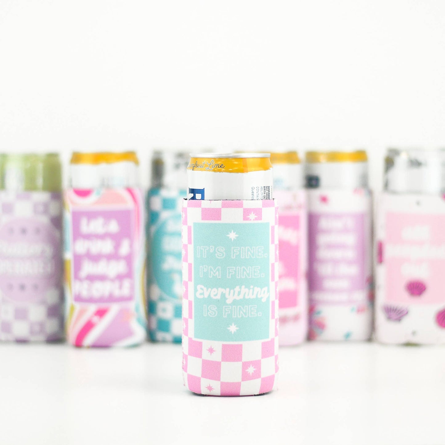 Everything is Fine Slim Can Cooler-Home-Bottoms Up Boutique-Anchorage AK