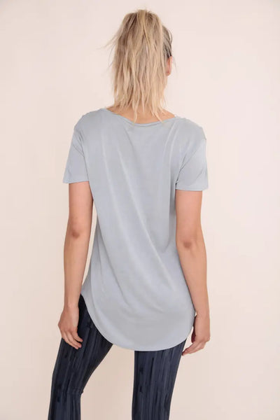 Heather Grey Wave Side Top