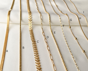Cable Chain Dainty Gold Necklaces
