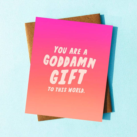 Goddamn Gift Greeting Card