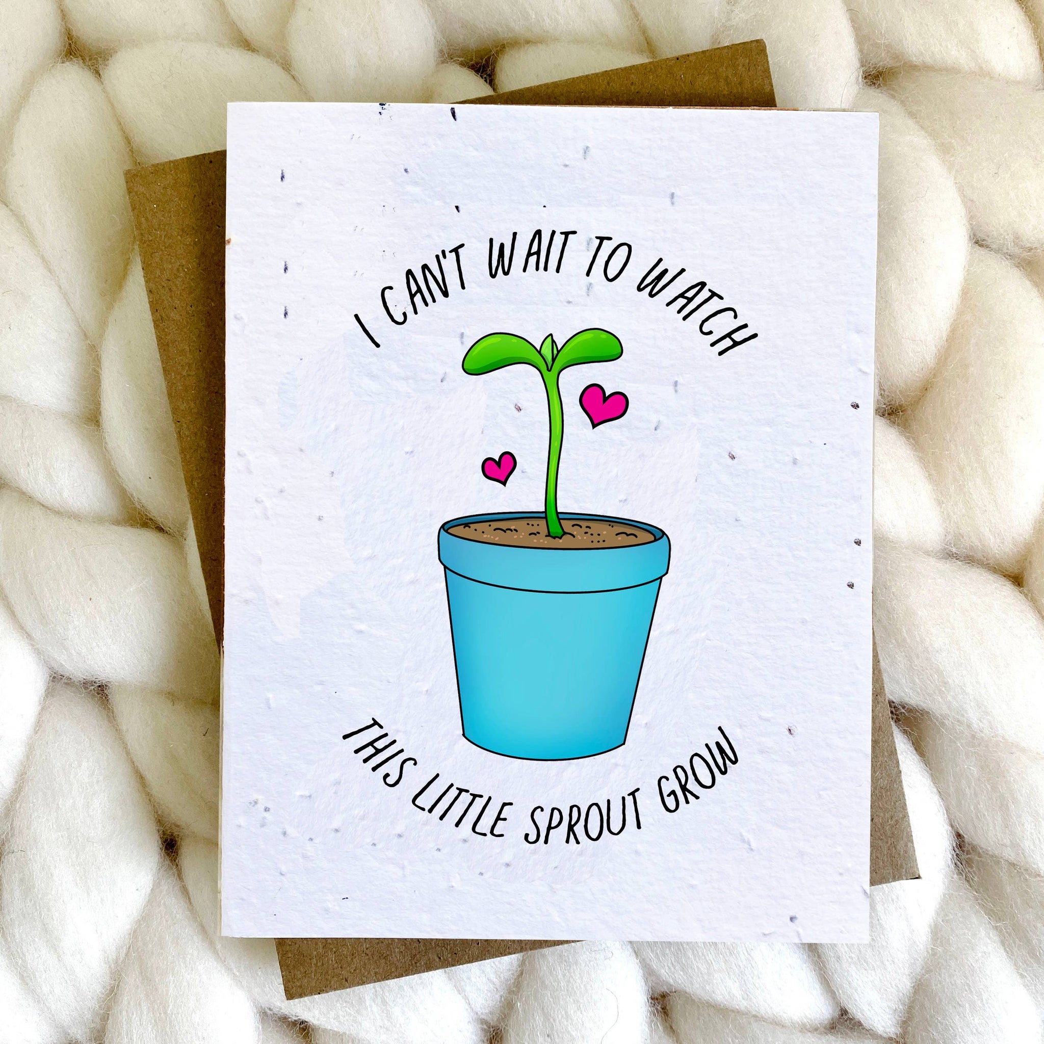 Little Sprout Plantable Seed Paper Expecting Greeting Card
