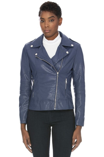 Blue Alyx Vegan Leather Jacket
