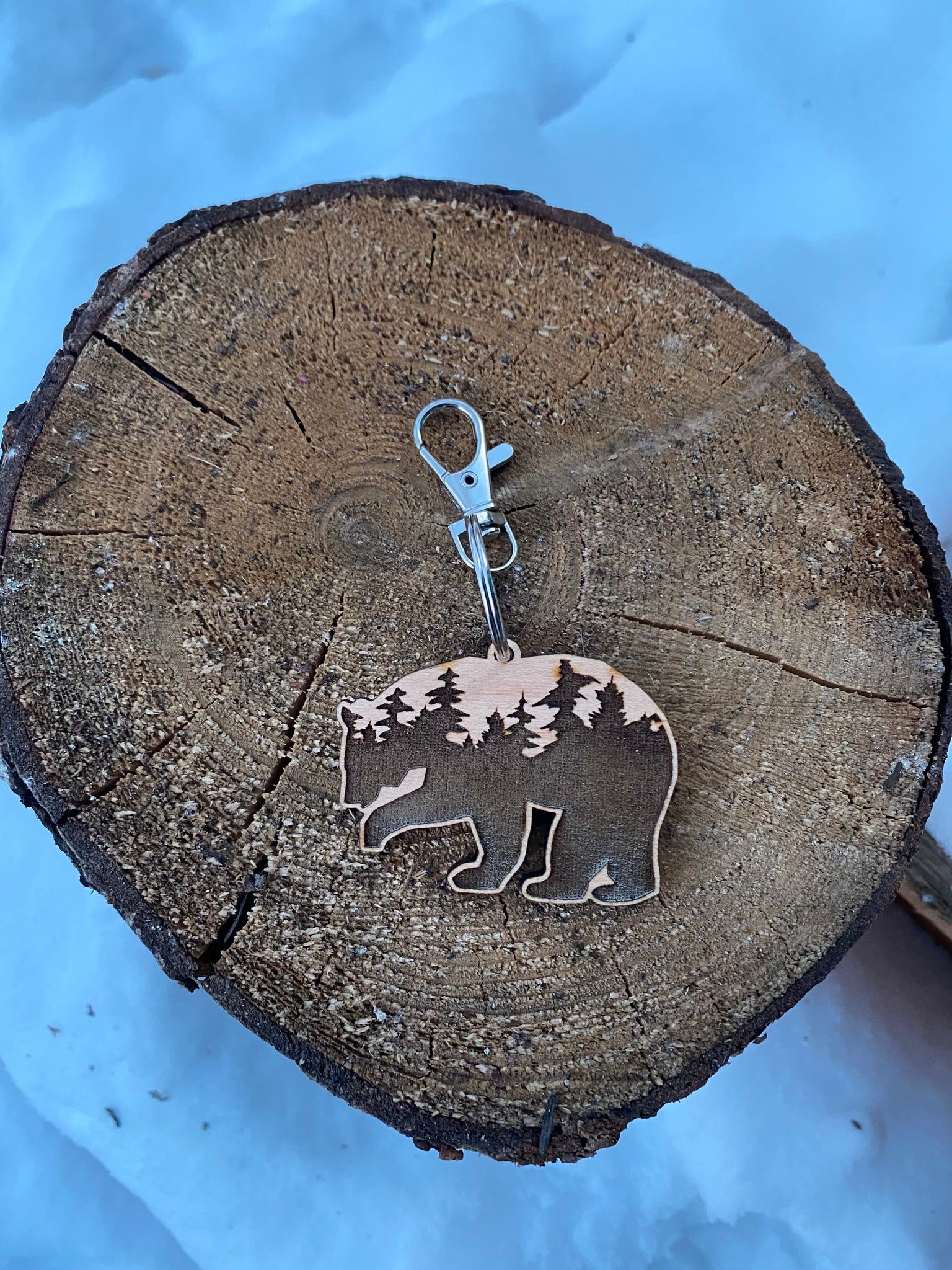 Bear Key Chain Earrings