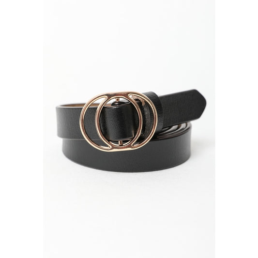 Double Ring Buckle Cinch Belt-ACCESORIES-Bottoms Up Boutique-Anchorage AK