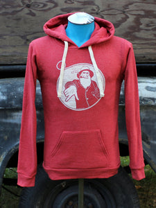 Captain Doug Pullover Hoodie in Heather Red by Scissorkick AK