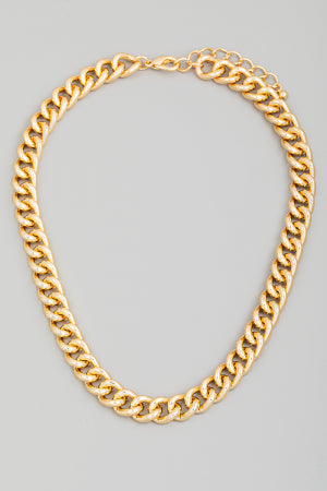 Curb Gold Chain Necklace