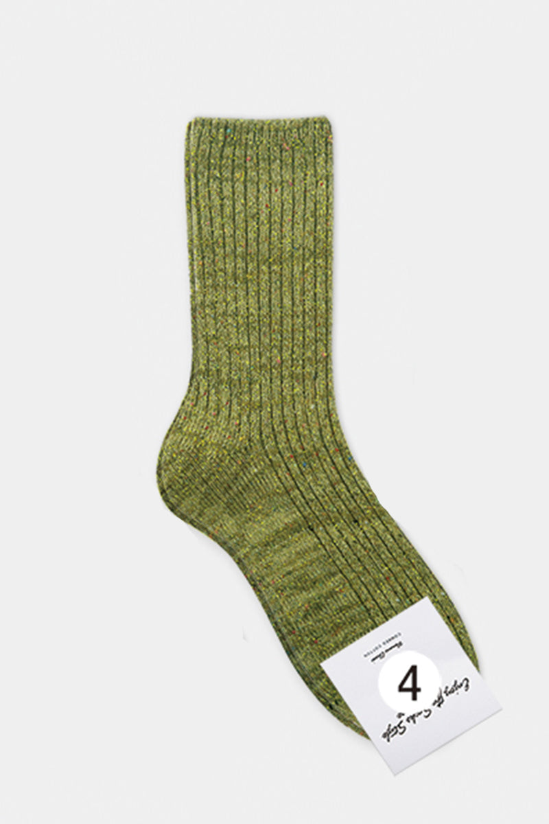 Slouchy Winter Wool Blend Glitter Crew Socks-ACCESORIES-GREEN SPARKLE-Bottoms Up Boutique-Anchorage AK