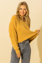 Knit Sweater in Honey Mustard