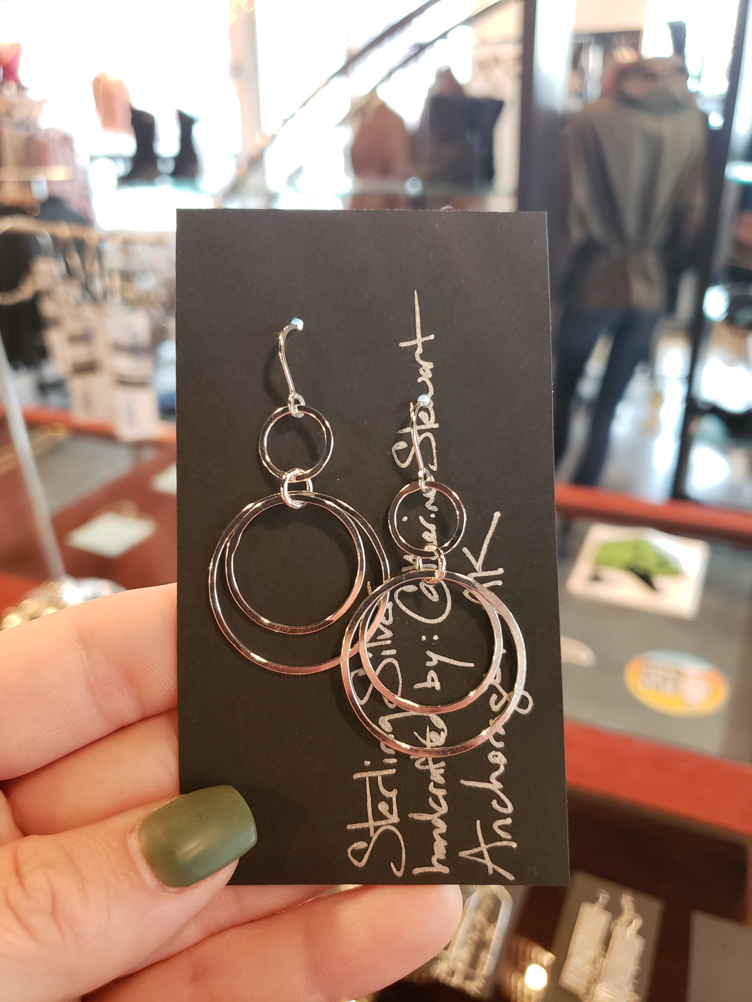 Double Circle Earrings by Catherine Stewart Jewelry
