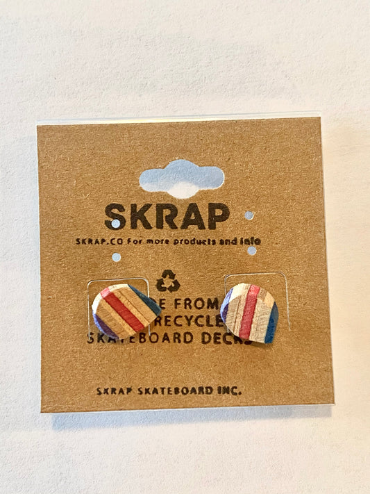 Skrap earrings-ACCESORIES-Red white and blue-Bottoms Up Boutique-Anchorage AK