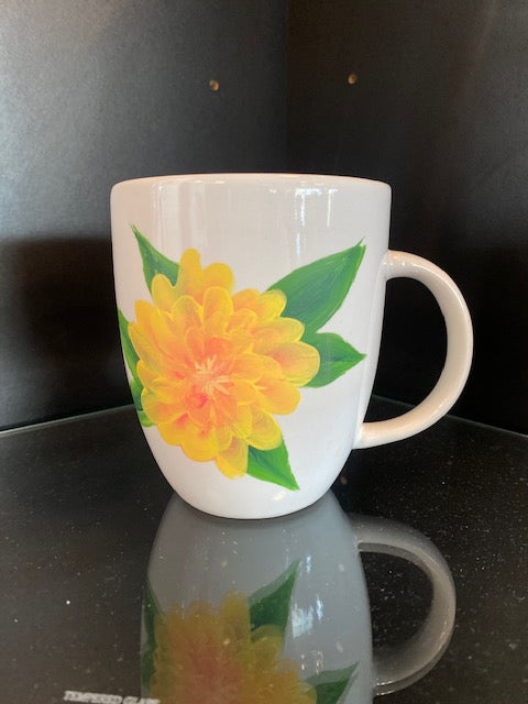 Cold Moon Painted Porcelain Mug-Mug-orange-Bottoms Up Boutique-Anchorage AK