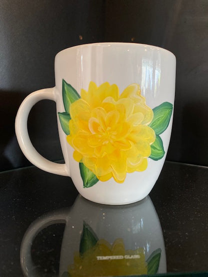 Cold Moon Painted Porcelain Mug-Mug-yellow-Bottoms Up Boutique-Anchorage AK