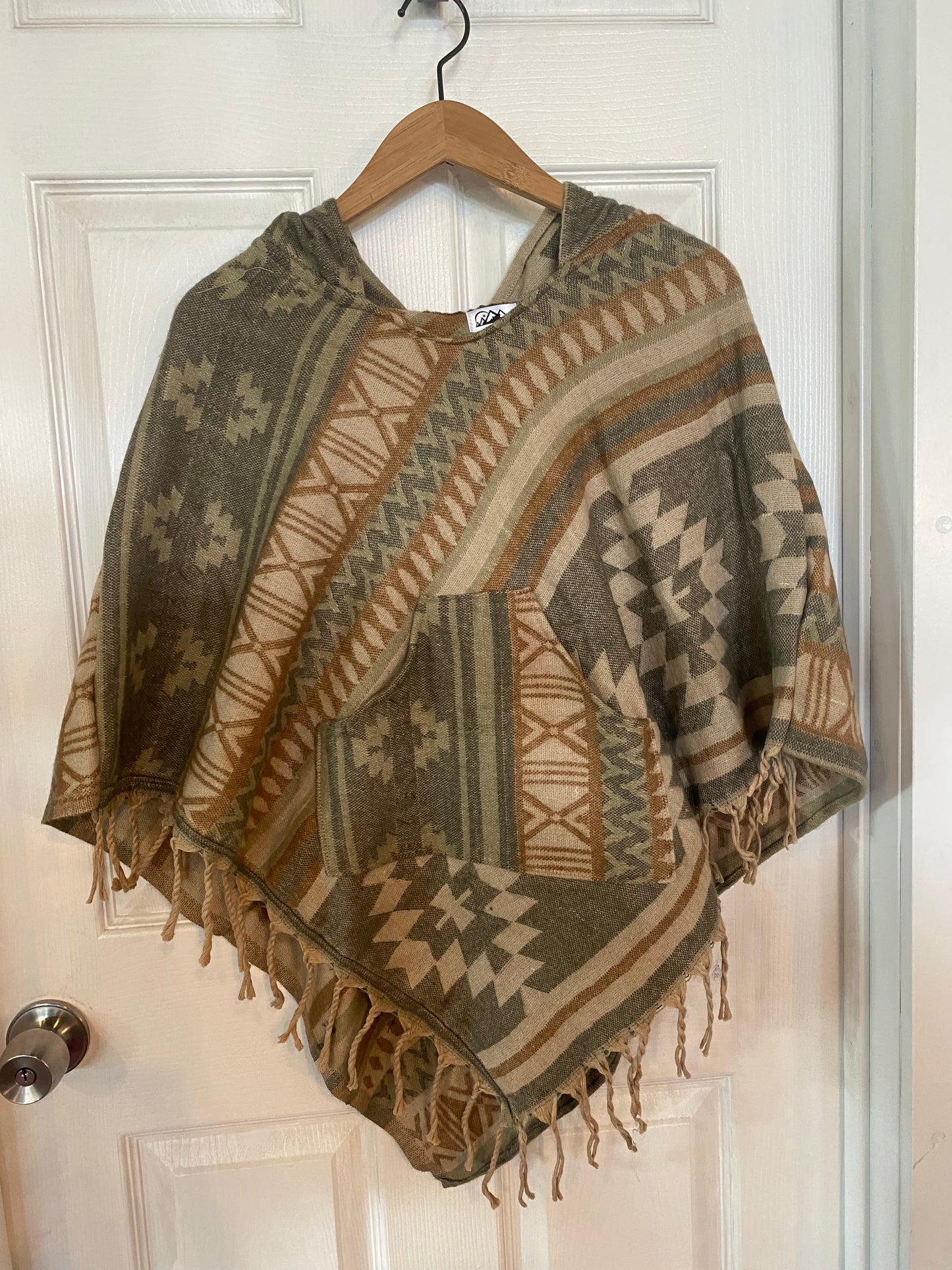 AlaskiWear Adult Blanket Poncho Long-Kimonos, Cardigans & Wraps-24-Bottoms Up Boutique-Anchorage AK