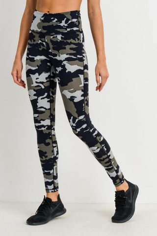 Jungle Camo High Waisted Leggings