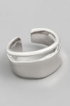 Metallic Solid Adjustable Ring
