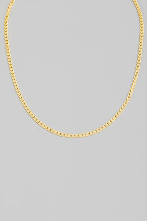 Flat Chain Link Necklace