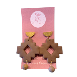 Gold Plate Geometric Ball Earrings-Local-Bottoms Up Boutique-Anchorage AK