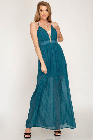 Lurex Maxi Dress