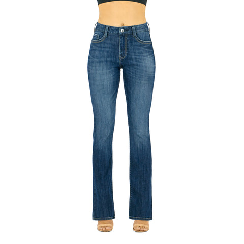 Starlet Mid Rise Boot Cut Jean