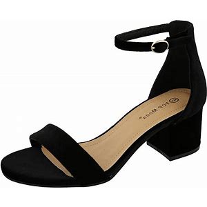 Velvet Block Heel