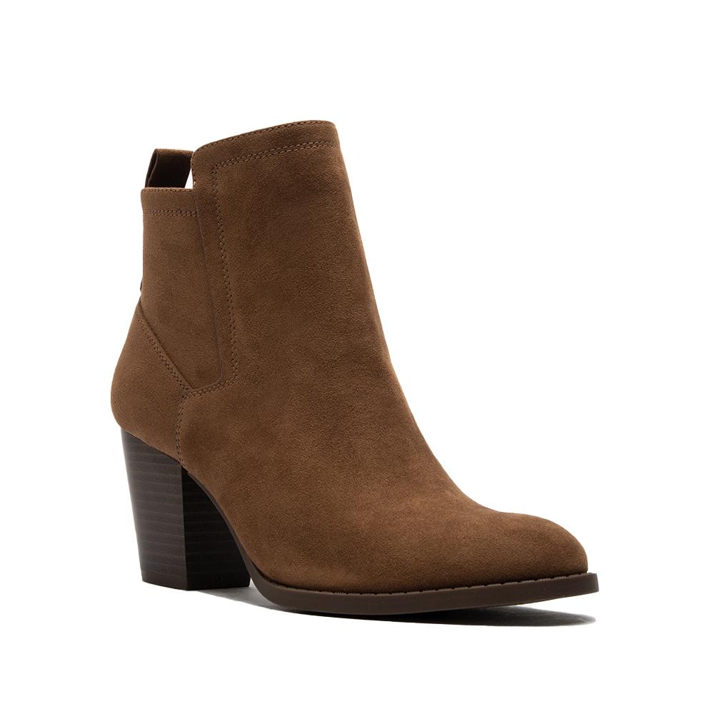 Tyson Chestnut Heeled Bootie-Shoes-Bottoms Up Boutique-Anchorage AK