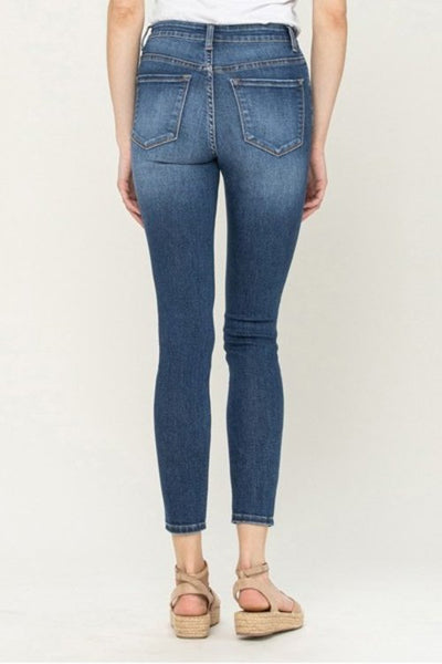 High Rise Ankle Skinny in Hideout