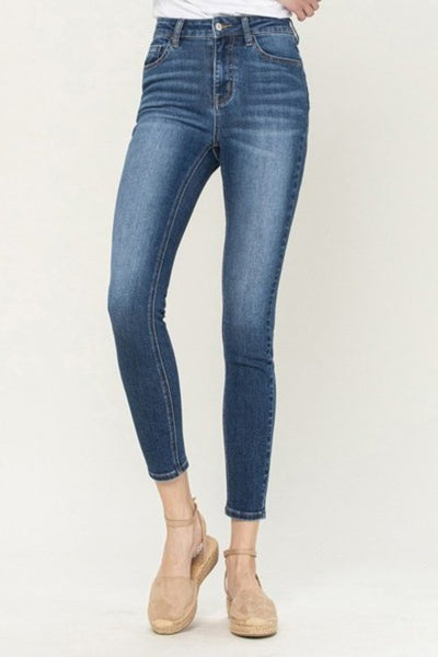 High Rise Ankle Skinny in Hideout