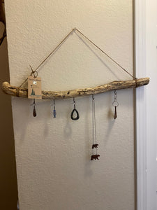 Drift Wood Wall Hanger w/ 5 Hooks