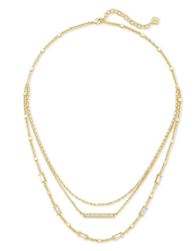 Addison Multi Strand Necklace Gold